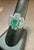2020s 1.5 Carat Natural Oval Cut Emerald Ring With Blue Topaz & Amethyst 14 Karat Gold For Sale - Image 5 of 8