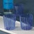 Marina Blue Stripe Glass Tumblers - Set Of Six The Marina Stripe Glass Tumblers feature a clean, modern design defined by...