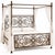 Art Nouveau Designer Iron Canopy King Bed For Sale - Image 3 of 3