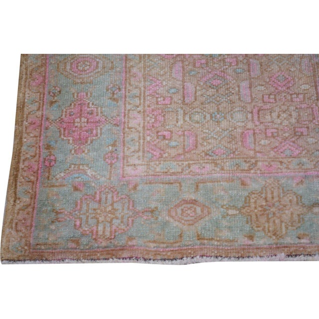 Vintage Persian Malayer Hand Knotted Wool Rug, 4'4''x7'6'' For Sale - Image 4 of 6