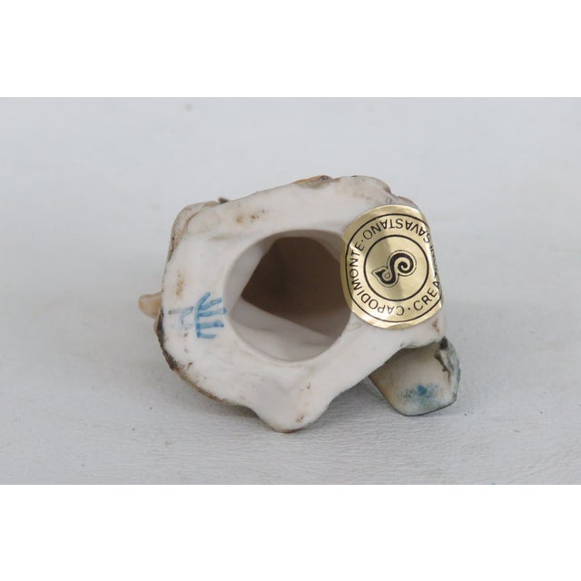 Capodimonte Savastano Eurasian Blue Tit Ceramic Figurine Bird on a Branch 4496b For Sale - Image 16 of 17