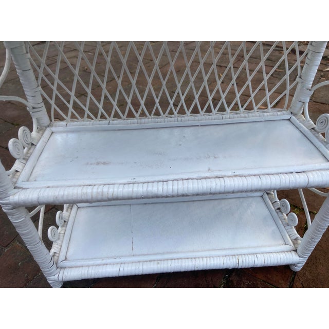 Vintage Wicker Wall Shelf For Sale - Image 4 of 9