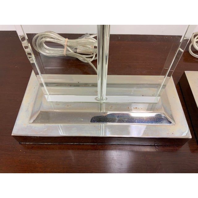 Early 21st Century 21st Century Acrylic Lamps - a Pair For Sale - Image 5 of 11