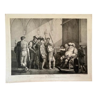 Late 18th Century T. Ryder "Shakspeare - Second Part of King Henry the Fourth. Act Iii. Scene Ii" Engraving C.1798 For Sale