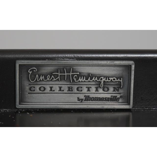 Pair of Thomasville Ernest Hemingway Rattan & Stone Cabinets For Sale - Image 17 of 18