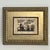 Vintage Signed Egyptian Papyrus Nile Hunting Scene in Textured Gold Frame For Sale - Image 4 of 13