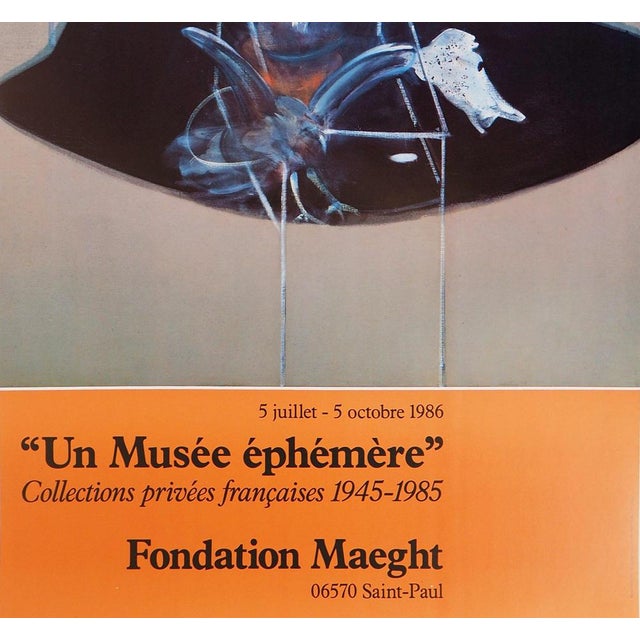 After Francis Bacon, Meat Carcass and Bird of Prey, 1986, Original Vintage Poster For Sale - Image 6 of 7