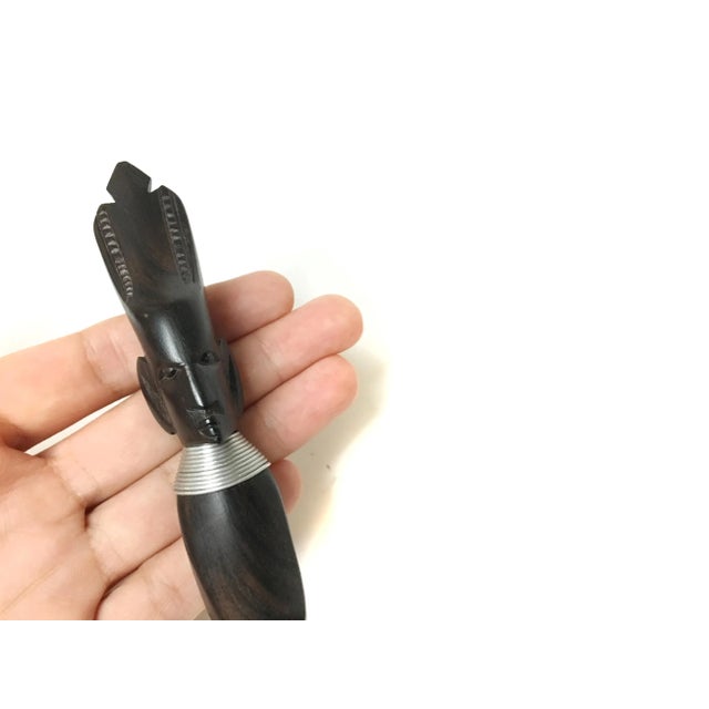 Mid 20th Century Mid 20th Century Hand Carved Wooden Envelop Opener For Sale - Image 5 of 6