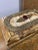 Boho Chic Mid 20th Century Vintage Large Bone Box With Hammered Brass Fittings & Center Medallion For Sale - Image 3 of 8