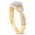 Haus of Brilliance 10K Two Tone Color 2/3 Cttw Diamond Kite and Twist Shank Ring (H-I Color,SI2-I1 Clarity) - Size 7 For Sale - Image 4 of 6