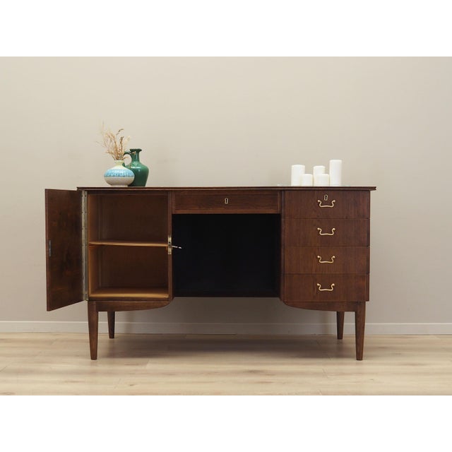 Danish Oak Desk, 1970s For Sale - Image 3 of 18