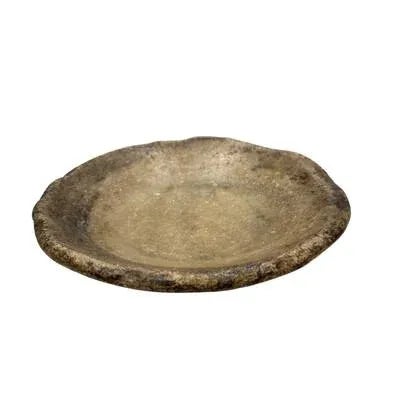 Vintage Stone Plate For Sale - Image 4 of 5