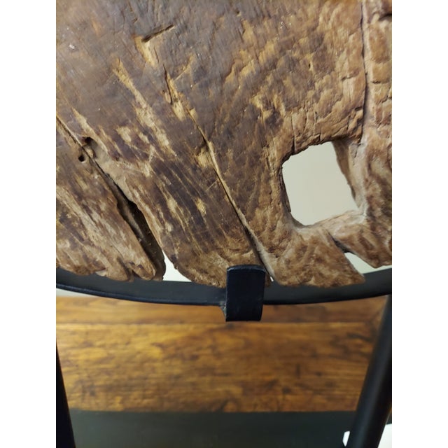 Antique 18th Century Chinese Oxcart Wagon Wheel For Sale In Boston - Image 6 of 10