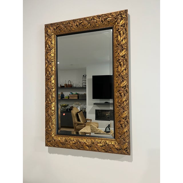 Pair of Custom Made Gold Mirrors — Can Be Sold as a Pair or Separately For Sale - Image 9 of 13