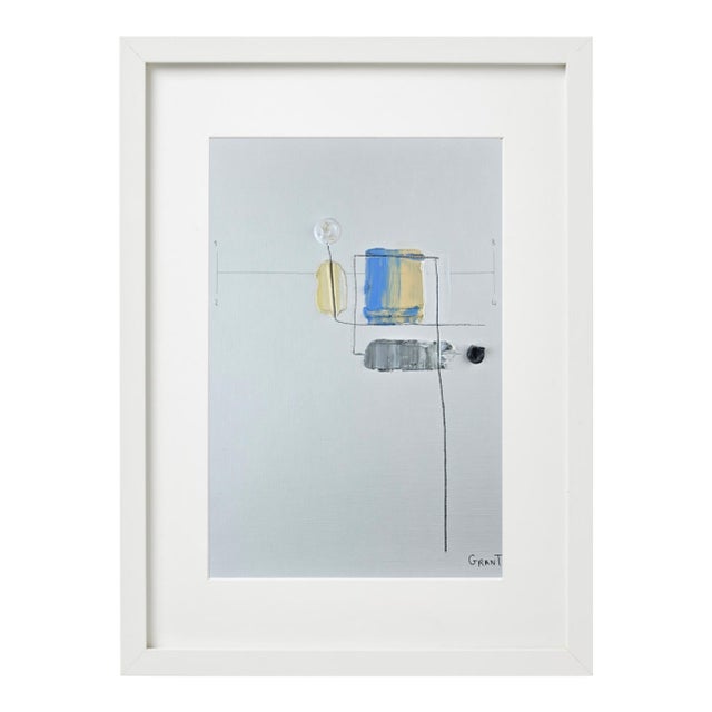Framed Organic Modern Minimalist Flower Study | Botanical Painting | Herbarium Wall Art For Sale