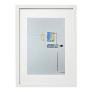 Neutral Colors Palette Organic Modern Botanical Flower Original Oil Painting / Contemporary Herbarium / Earth Tones For Sale