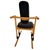 Textile Ergonomically Shaped Flysit Rocking Chair in Black Leather Upholstery with Wooden Frame by Peter Opsvik for Stokke For Sale - Image 7 of 9
