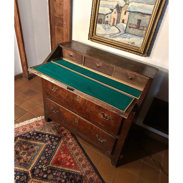 Louis XVI Rustic Drop-Front Cabinet, Italy For Sale - Image 6 of 18