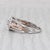 2010s 0.58ctw Diamond Halo Engagement Ring 14k White Rose Gold Size 7 Cathedral For Sale - Image 5 of 8