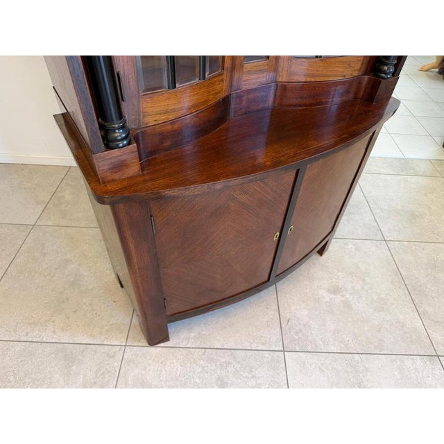 Wood Art Nouveau Oak Veneer Buffet, 1900s For Sale - Image 7 of 13