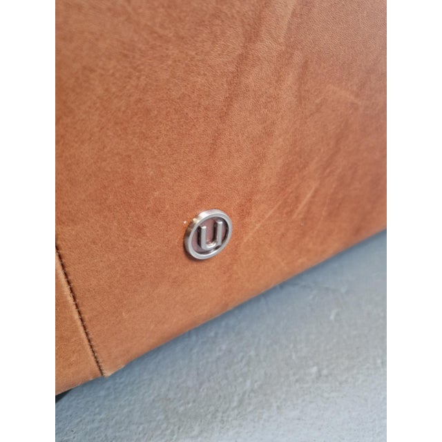 Calf Leather Lounge Chair from Natuzzi, Italy, 1990s For Sale - Image 14 of 15