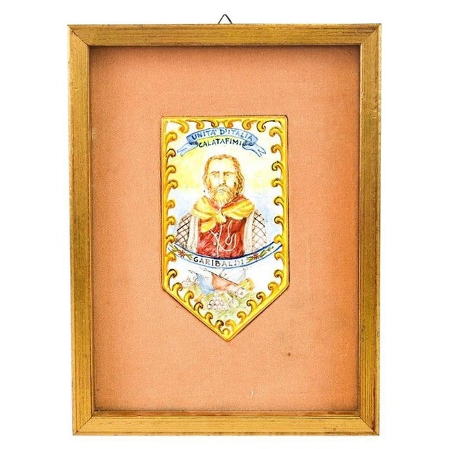 Late-19th Century Garibaldi at Calatafimi Decorative Majolica For Sale - Image 5 of 5