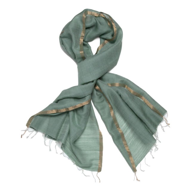 Jewell Paris Green Scarf For Sale