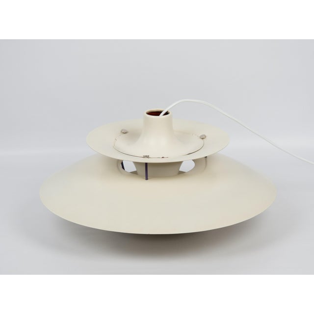 White Vintage PH 5 Pendant Lamps by Poul Henningsen for Louis Poulsen, Denmark, 1958, Set of 2 For Sale - Image 8 of 18