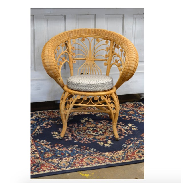 Antique Stick & Ball Wicker Chair Chairish