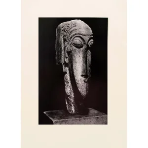 1958 After Amedeo Modigliani, Photogravure of Stone Head