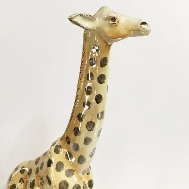 Giraffe authentic Art Deco ceramics from about 1930. Made in Italy Excellent Conditions Measurements Height approximately...