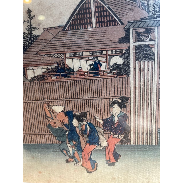 Japanese 19th Century Japanese Woodblock Print by Utagawa Hiroshige For Sale - Image 3 of 6