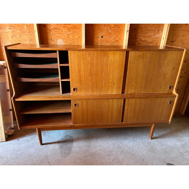 Mid-Century Modern Vintage Mid-Century Modern Teak Credenza by Johannes Andersen For Sale - Image 3 of 11