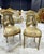 French Rococo Gold Accent Chair With Lady Portrait Set of 2 For Sale - Image 9 of 9