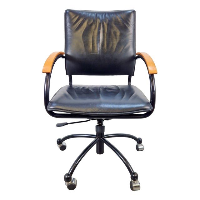 S73 Office Chair in Leather by Josef Gorica for Thonet, 1990s For Sale