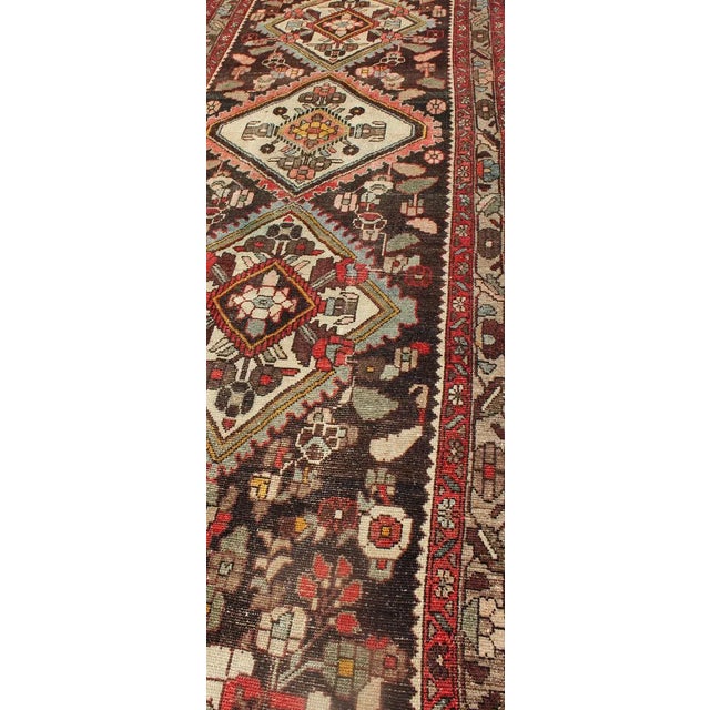 Keivan Woven Arts, H-702-17, 1950’s Vintage Hamedan Runner-3’2’x16’5" For Sale In Atlanta - Image 6 of 13