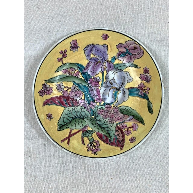 Asian Vintage Floral Bowl For Sale - Image 3 of 7