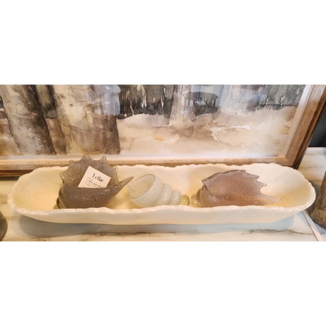 Mid-Century Modern 2020s One of a Kind White Stone Trough For Sale - Image 3 of 5