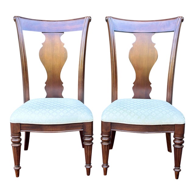 Pennsylvania House Cherry Cortland Manor Dining Side Chairs - a Pair For Sale