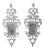 19th Century Italian Painted Venetian Mirror Appliqués - a Pair For Sale