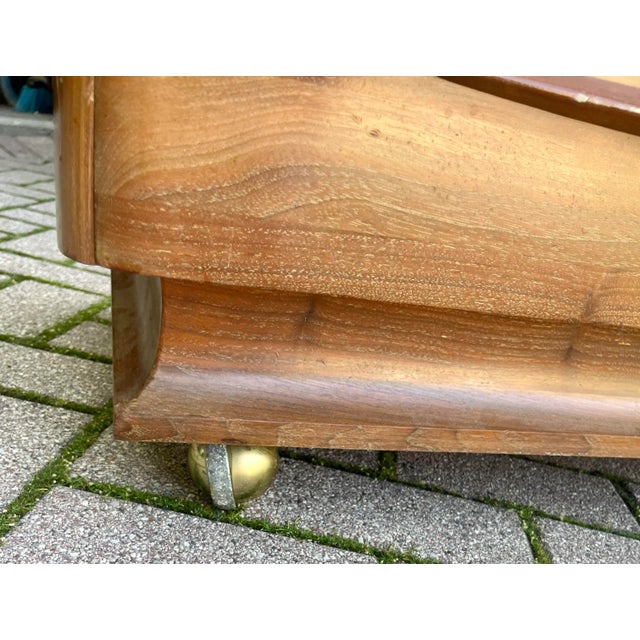 1950s Vintage Mid-Century Modern Bissman Walnut Dresser For Sale - Image 11 of 12