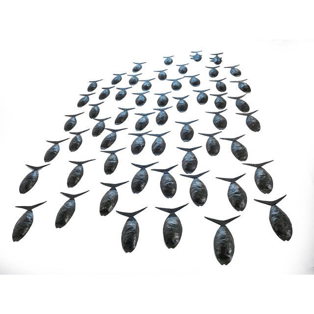 Mid 20th Century Wrought Iron Fish 56 Pieces Chairish