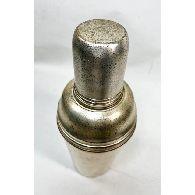 Antique Art Deco Silver Plated German Traveling Cocktail Set- 9 Pieces For Sale - Image 11 of 12