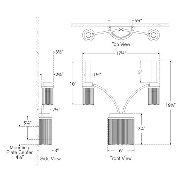 Visual Comfort Fisher Weisman for Visual Comfort Signature Sutton Double Sconce in Polished Nickel For Sale - Image 4 of 6