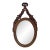 1950s Louis XV Style Oval Mirror For Sale