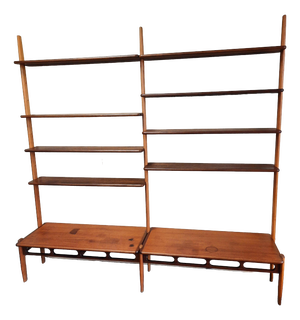Vintage Double Wall Shelving by William Watting for Fristho, 1950s
