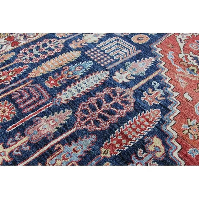 Handwoven Navy Bakhshayesh Style Rug 9'2" X 12'3" For Sale - Image 10 of 12