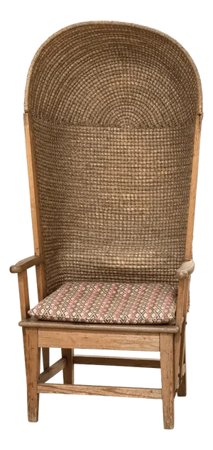 Oak and Rush Orkney Chair, Scotland, 18th Century