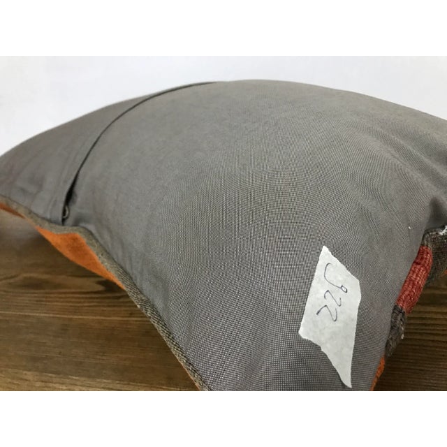 1960s Turkish Stripe Handmade Pillow Cover For Sale - Image 4 of 6