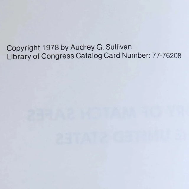 Vintage A History of Match Safes in the United States by Audrey G. Sullivan Book For Sale - Image 4 of 7